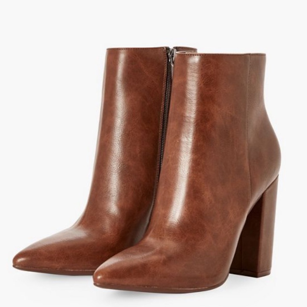 Extra Wide Block Heel Booties